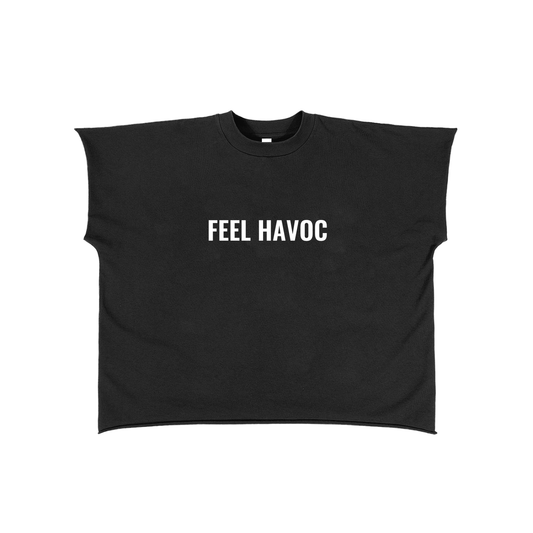 Raw Edge Boxy Non-Shrink T-Shirt