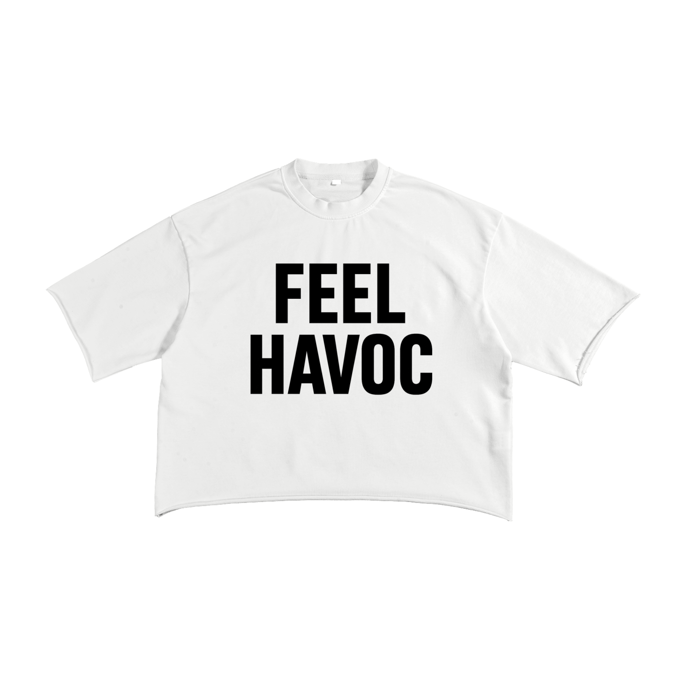 French Terry Raw Edge T-Shirt