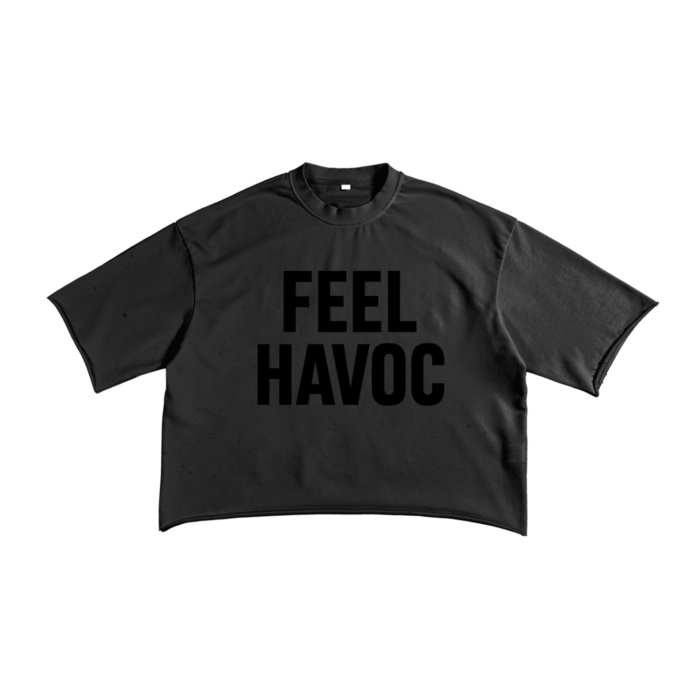 French Terry Raw Edge T-Shirt