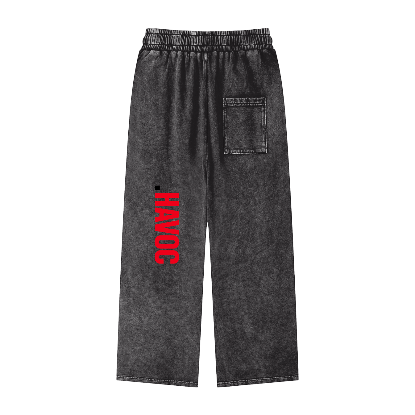 Snow Washed Straight Leg Pants