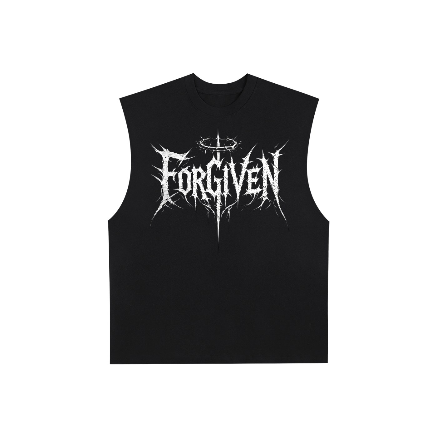 Raw Edge Cotton Tank Top
