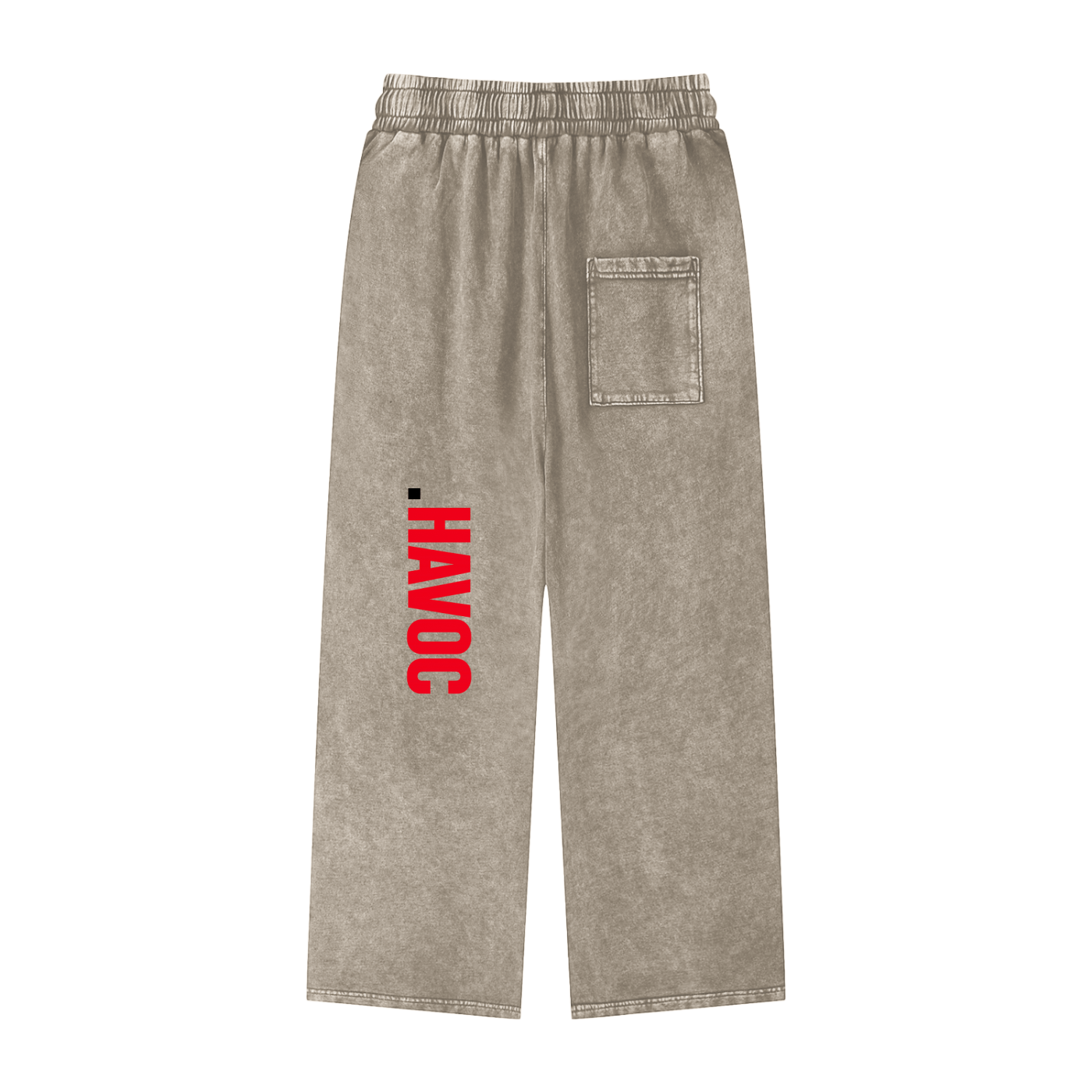 Snow Washed Straight Leg Pants