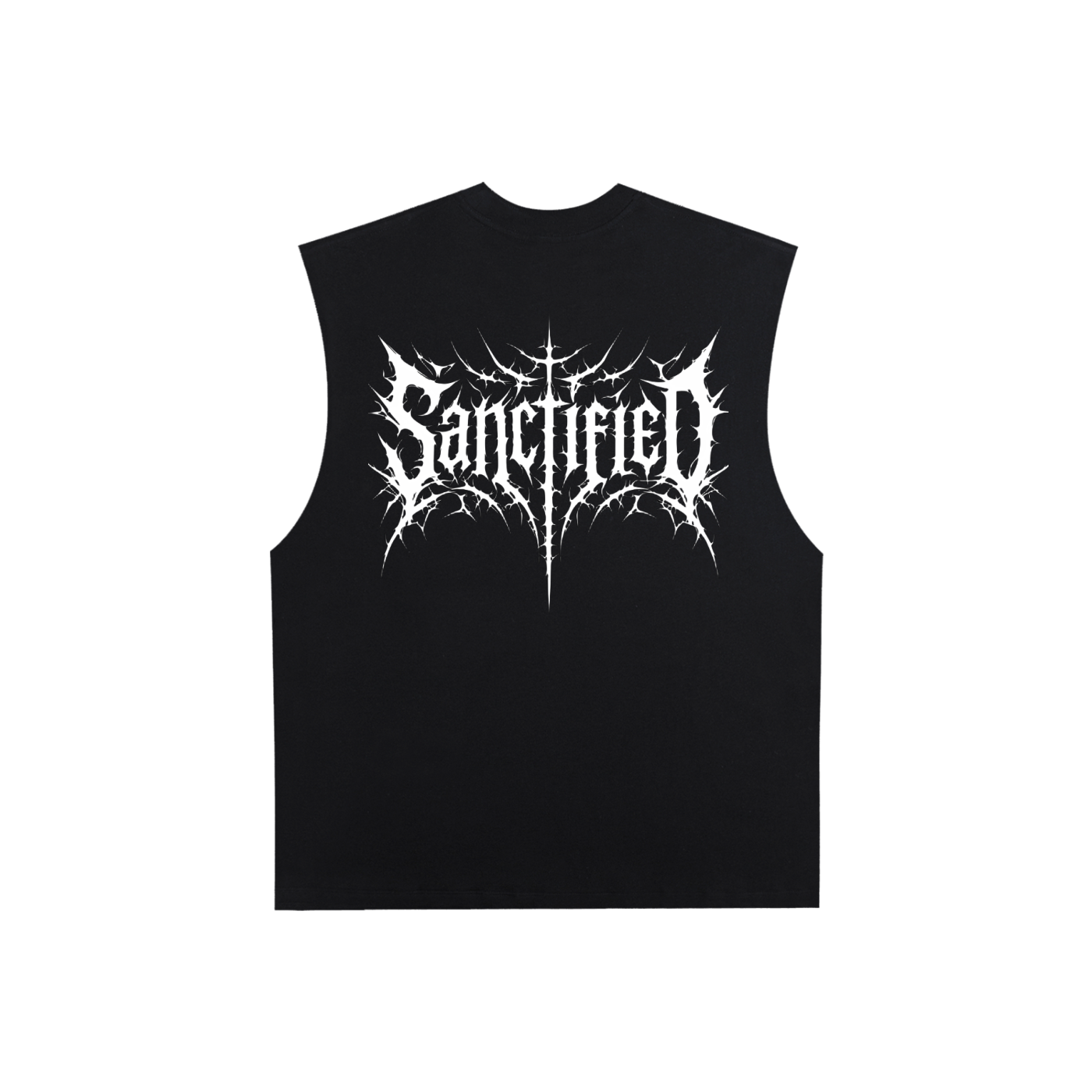 Raw Edge Cotton Tank Top