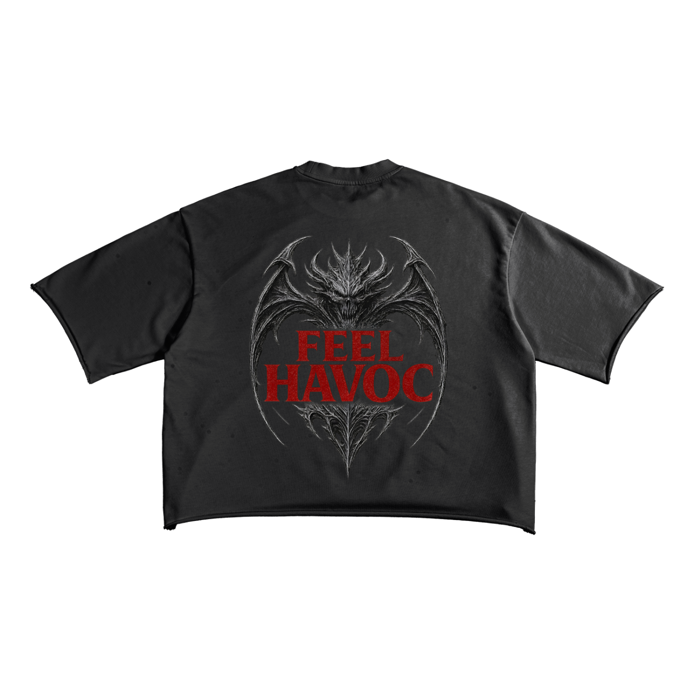 French Terry Raw Edge T-Shirt