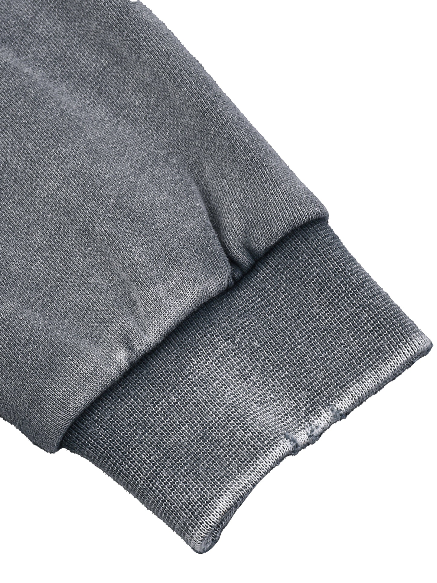 Snow Washed Raw Edge Cropped Sweatshirt